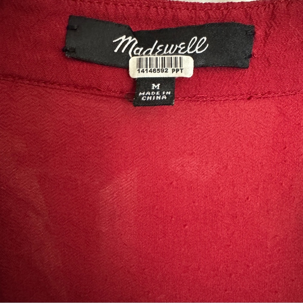 Madewell Terracotta Mini Dress Size M - Picture 7 of 9